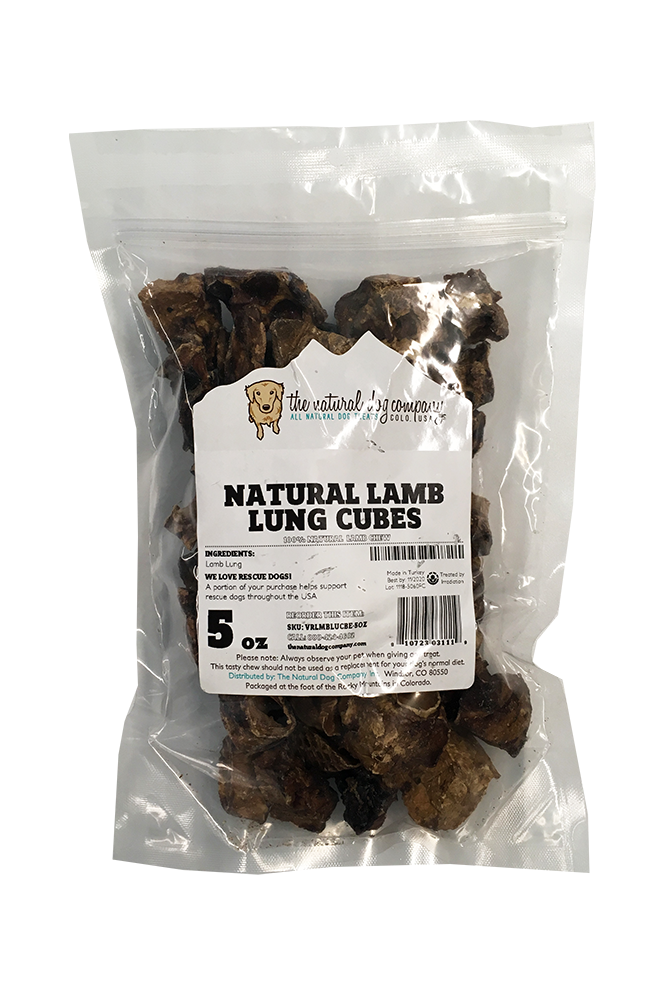 Natural Dog Co. Lamb Lungs Dog Treats